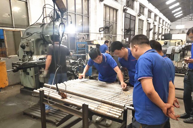 鄭州市神龍泵業(yè)有限公司每周對(duì)各個(gè)工序進(jìn)行質(zhì)量監(jiān)督檢驗(yàn)的現(xiàn)場(chǎng)<div   id=